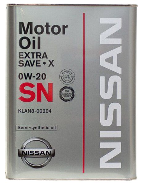 Моторное масло Nissan SN Extra Save X 0W-20 4 л отзывы покупателей